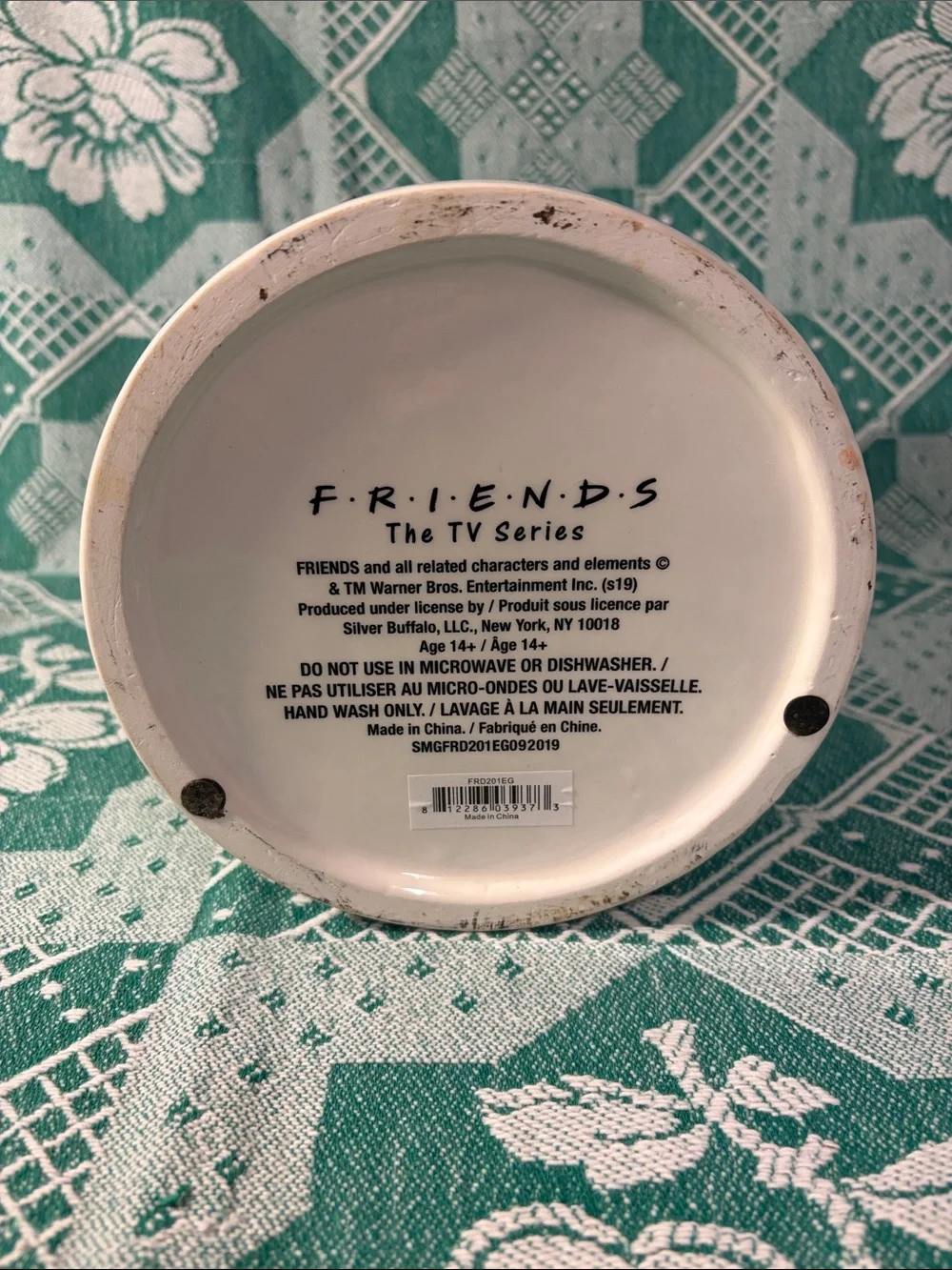 FRIENDS Central Perk Ceramic Canister with Green Lid